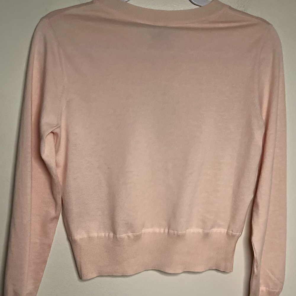 Naadam Crewneck sweater in peach color size S NWT - image 3